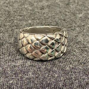 John Hardy Sterling Silver Legends Cobra Collection 11mm Band Ring